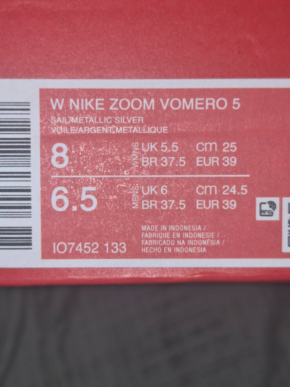 Nike Vomero 5 (White Silver Dark Blue) - Picture 5 of 5